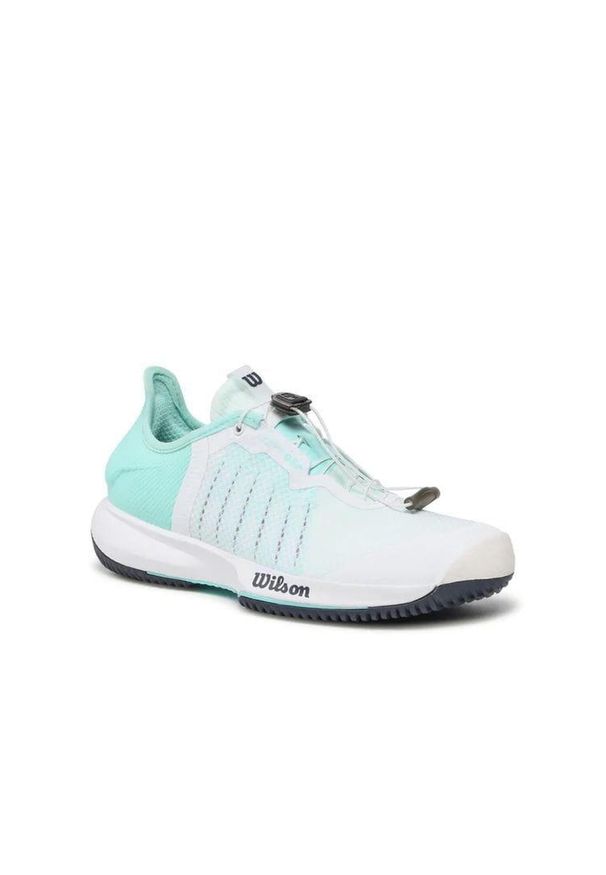 Buty tenisowe damskie Wilson Kaos Rapide W white/ablue/outer space 38. Kolor: biały, wielokolorowy, niebieski, zielony. Sport: tenis