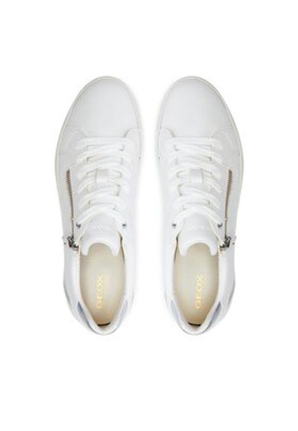 Geox Sneakersy D Blomiee D366HE 054AJ C0007 Biały. Kolor: biały. Materiał: skóra