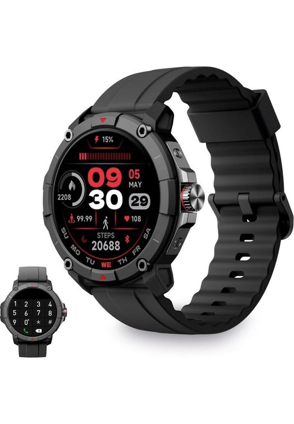 Smartwatch Ksix Smartwatch KSIX Compass Czarny. Rodzaj zegarka: smartwatch. Kolor: czarny