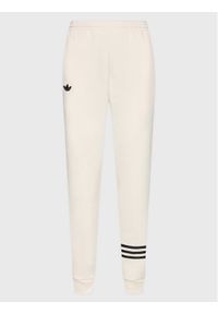 Adidas - adidas Spodnie dresowe Joggers IB7320 Écru Loose Fit. Materiał: bawełna, dresówka