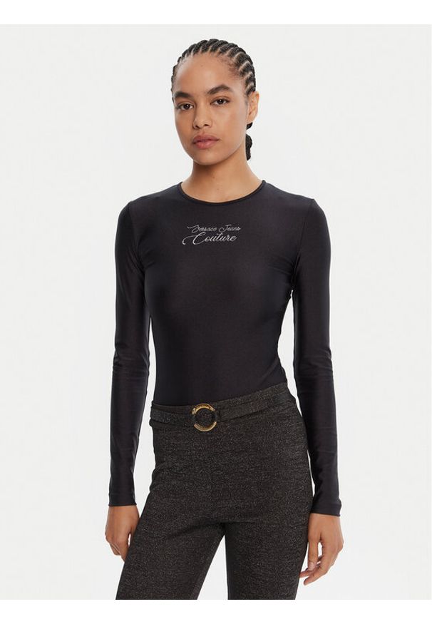 Versace Jeans Couture Body 79HAM2A1 N0008 Czarny Slim Fit. Kolor: czarny. Materiał: syntetyk