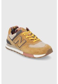 New Balance - Buty ML574HMI. Nosek buta: okrągły. Zapięcie: sznurówki. Kolor: brązowy. Materiał: guma. Model: New Balance 574 #2