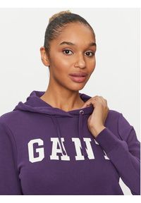 GANT - Gant Bluza Reg Graphic Hoodie 4200742 Fioletowy Regular Fit. Kolor: fioletowy. Materiał: bawełna #3