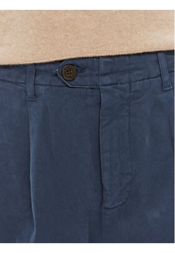 TOMMY HILFIGER - Tommy Hilfiger Spodnie materiałowe WW0WW42233 Niebieski Relaxed Fit. Kolor: niebieski. Materiał: bawełna
