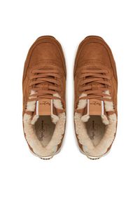 Pepe Jeans Sneakersy PLS60015 Brązowy. Kolor: brązowy. Materiał: zamsz, skóra