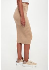 Armani Exchange - Spódnica midi wełniana ARMANI EXCHANGE. Materiał: wełna #4