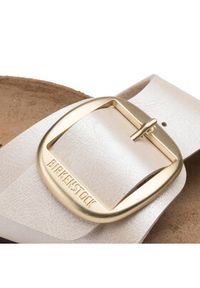 Birkenstock Klapki Madrid Big Buckle 1015279 Beżowy. Kolor: beżowy. Materiał: skóra #6