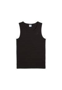 Puma - Męska koszulka na ramiączkach Essentials Elevated Structured PUMA Black. Kolor: czarny. Materiał: materiał. Długość rękawa: na ramiączkach. Wzór: haft
