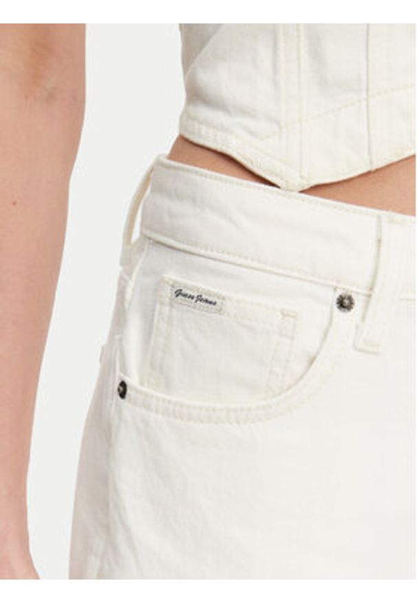 Guess Jeans Jeansy W5GA0D D5M62 Biały Skinny Fit. Kolor: biały