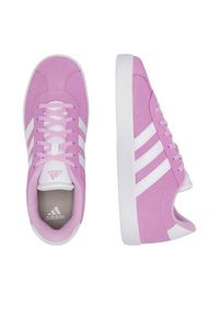 Adidas - adidas Sneakersy Vl Court 3.0 K ID6310 Fioletowy. Kolor: fioletowy. Materiał: zamsz, skóra #5