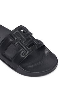 TOMMY HILFIGER - Tommy Hilfiger Klapki Monogram Pool Slide FW0FW09424 Czarny. Kolor: czarny. Materiał: skóra #3