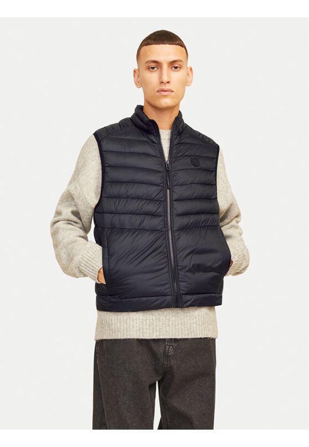 Jack & Jones - Jack&Jones Bezrękawnik Sprint 12258457 Czarny Regular Fit. Kolor: czarny. Materiał: syntetyk. Długość rękawa: bez rękawów