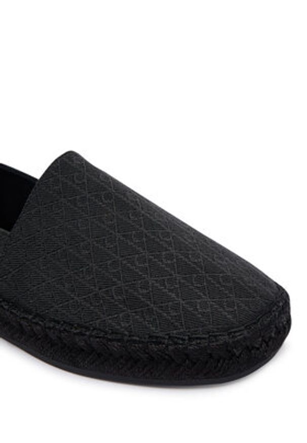 Calvin Klein Espadryle All Over CK HW0HW02933 Czarny. Kolor: czarny. Materiał: materiał