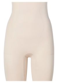 bonprix - Spodnie modelujące, silny stopień modelowania sylwetki. Kolor: beżowy. Materiał: skóra, materiał #1