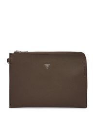 Guess Saszetka PMBASA P5235 Brązowy. Kolor: brązowy. Materiał: skóra #4