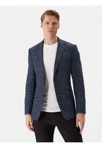 BOSS Kurtka przejściowa H-Hutson 50557205 Granatowy Regular Fit. Kolor: niebieski. Materiał: bawełna #1