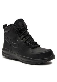 Nike Sneakersy Manoa Ltr (Gs) BQ5372 001 Czarny. Kolor: czarny. Materiał: skóra #6