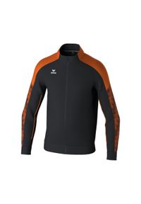 ERIMA - Dziecięca bluza dresowa Erima Evo Star. Kolor: czarny, pomarańczowy, wielokolorowy. Materiał: dresówka. Długość rękawa: raglanowy rękaw. Sport: piłka ręczna, fitness #1