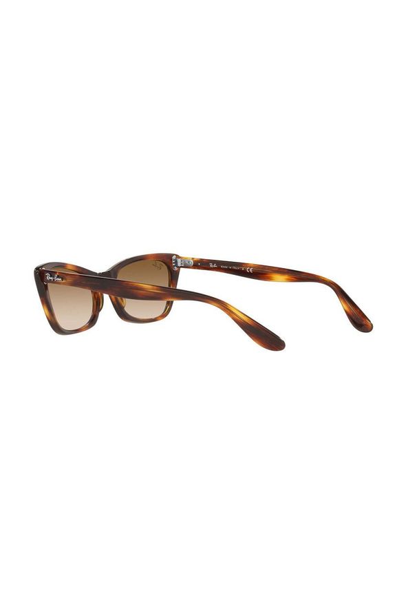 Ray-Ban Okulary przeciwsłoneczne damskie kolor brązowy. Kolor: brązowy