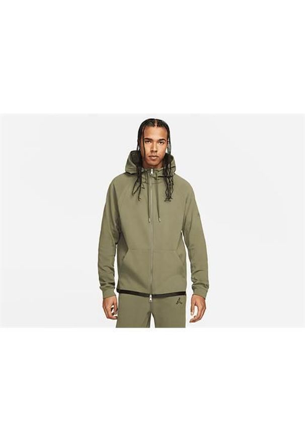 Kurtka uniwersalna męska Nike Air Jordan Essentials Warmup. Typ kołnierza: kaptur. Kolor: zielony. Materiał: syntetyk, bawełna. Sport: bieganie
