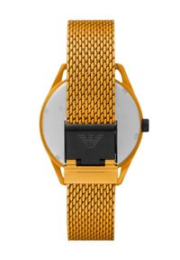 Emporio Armani - Zegarek AR11327. Kolor: żółty. Materiał: materiał #5