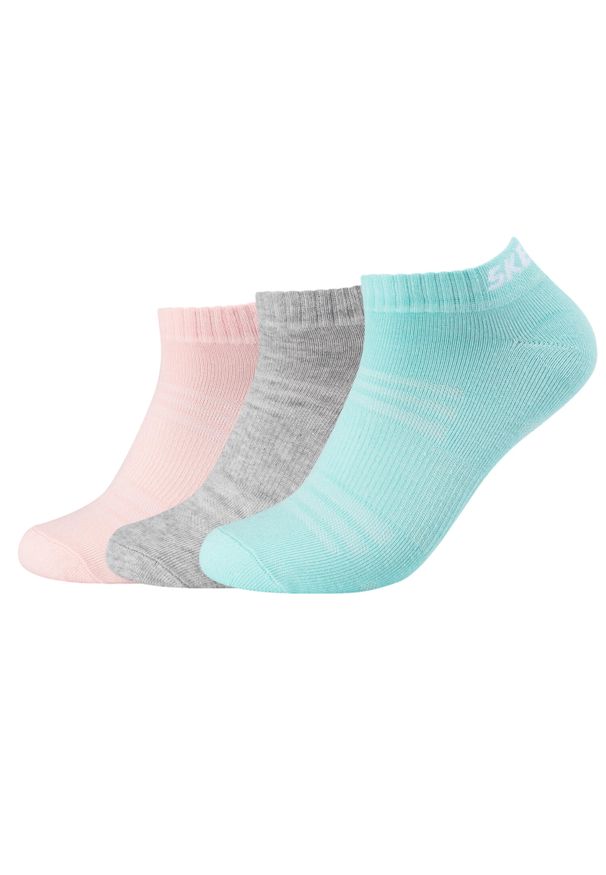 skechers - Skarpetki sportowe dla dorosłych 3PPK Mesh Ventilation Socks. Kolor: wielokolorowy. Materiał: mesh