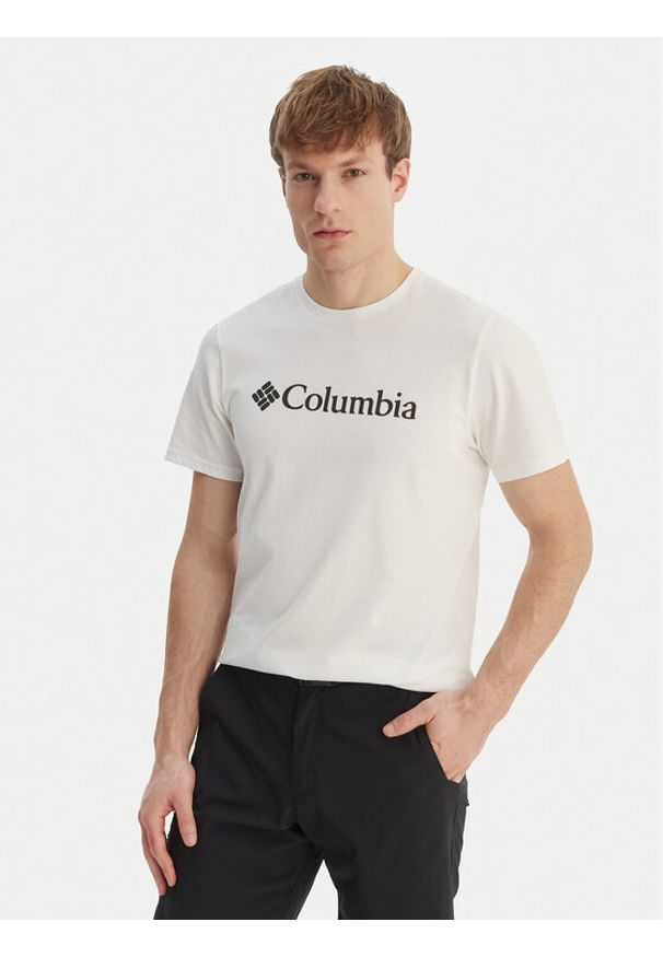 columbia - Columbia T-Shirt Basic Logo™ 2155001 Biały Regular Fit. Kolor: biały. Materiał: bawełna
