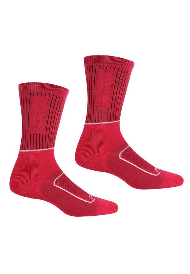 Regatta - Lady Samaris 2Season damskie skarpety. Kolor: czerwony, wielokolorowy, różowy. Sport: turystyka piesza