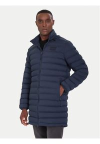 EA7 Emporio Armani Płaszcz zimowy 7M000687 AF15953 UB102 Granatowy Regular Fit. Kolor: niebieski. Materiał: syntetyk. Sezon: zima
