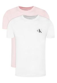 Calvin Klein Jeans Komplet 2 t-shirtów LV047C905G Różowy Regular Fit. Kolor: różowy. Materiał: bawełna #7