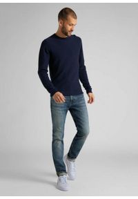 Lee - LEE BASIC TEXTURED CREW MĘSKA BLUZA DŁUGI RĘKAW SKY CAPTAIN L85BOCH. Długość rękawa: długi rękaw. Długość: długie #3