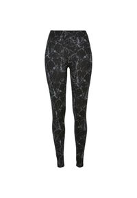 Legginsy damskie Urban Classics Soft AOP. Kolor: szary, wielokolorowy, czarny. Wzór: nadruk #1