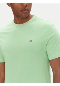 GANT - Gant T-Shirt Shield 2003184 Zielony Regular Fit. Kolor: zielony. Materiał: bawełna #5