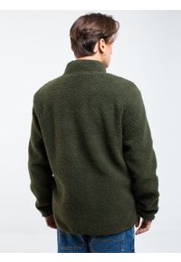 Big-Star - Bluza męska typu polar khaki Kennedi 303. Kolor: zielony. Materiał: polar
