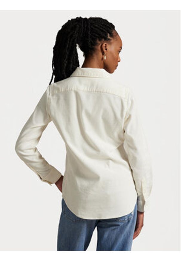 Polo Ralph Lauren Koszula 211971526005 Écru Slim Fit. Typ kołnierza: polo. Materiał: bawełna