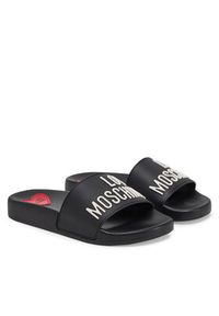 Love Moschino - LOVE MOSCHINO Klapki JA28052G1MI14000 Czarny. Kolor: czarny #6