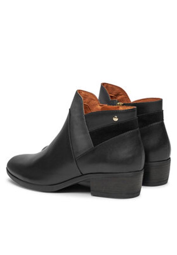 Pikolinos Botki W1U-8732C2 Czarny. Kolor: czarny. Materiał: skóra