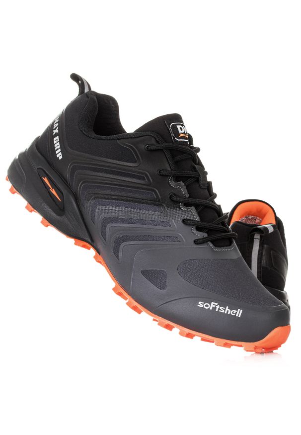 Buty męskie trekkingowe DK THANOS. Kolor: pomarańczowy, żółty, wielokolorowy, szary. Materiał: softshell