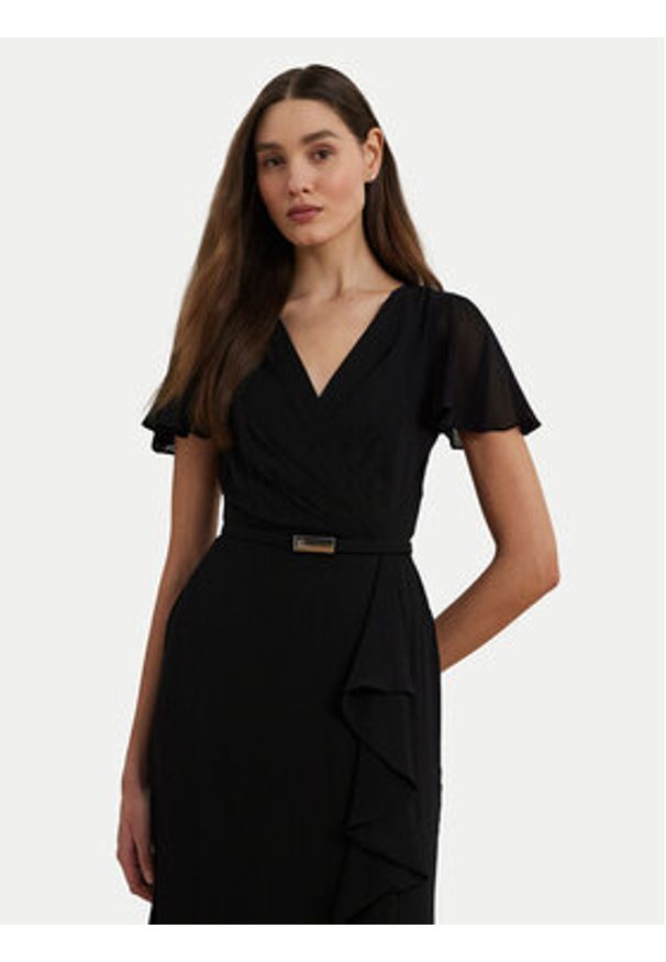 Lauren Ralph Lauren - LAUREN RALPH LAUREN Sukienka wieczorowa 253909447001 Czarny Regular Fit. Kolor: czarny. Materiał: syntetyk. Styl: wizytowy