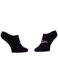 Reebok Zestaw 3 par stopek unisex Cl Fo Invisible Sock 3P GG6679 Czarny. Kolor: czarny. Materiał: materiał
