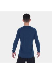 Bluza merino męska Inov-8 Merino Long Sleeve T-Shirt. Kolor: niebieski. Materiał: wełna. Długość rękawa: długi rękaw. Sport: turystyka piesza