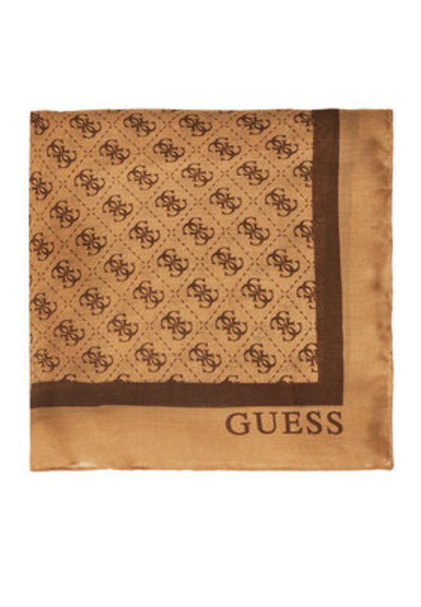 Guess Szal AW5341 POL03 Brązowy. Kolor: brązowy. Materiał: poliester, materiał