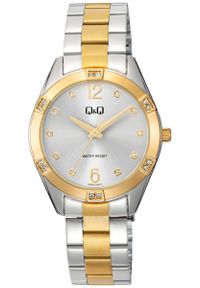 Zegarek damski QQ Q83B-008P CYRKONIE srebrny. Kolor: srebrny #1