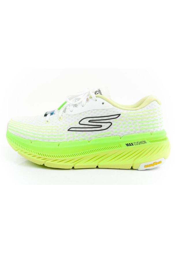 skechers - Buty sportowe do biegania męskie Skechers Max Cushioning Premier. Okazja: na co dzień. Kolor: zielony, biały, wielokolorowy. Model: Skechers Sport
