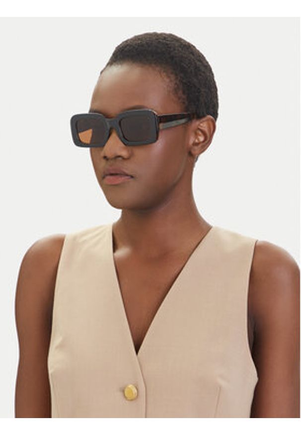 Vero Moda Okulary przeciwsłoneczne 10261553 Brązowy. Kolor: brązowy