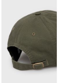 New Era czapka bawełniana kolor zielony z aplikacją. Kolor: zielony. Materiał: bawełna. Wzór: aplikacja #3