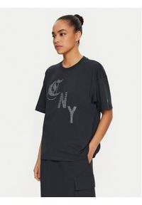 Champion T-Shirt 117473 Szary Loose Fit. Kolor: szary. Materiał: bawełna