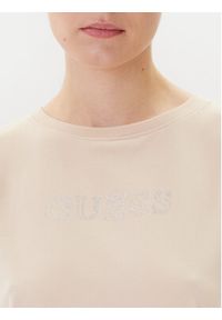 Guess T-Shirt V3BI11 J1314 Beżowy Regular Fit. Kolor: beżowy. Materiał: bawełna #4