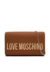 Love Moschino - LOVE MOSCHINO Torebka JC4121PP0NKD020A Brązowy. Kolor: brązowy. Materiał: skórzane