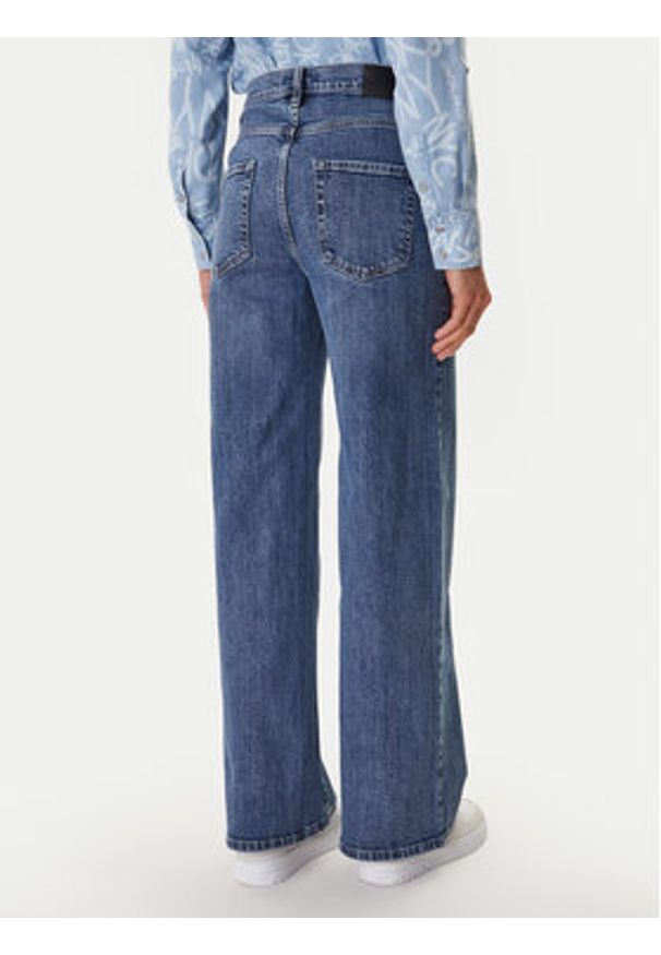 DKNY Jeansy DJ5M4076 Niebieski Wide Leg. Kolor: niebieski